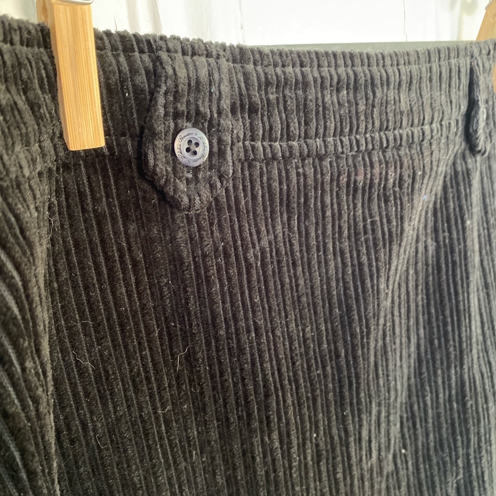 BLACK CORDUROY MINI SKIRT FROM EDDIE BAUER
